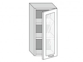 19.40.3 Шкаф настенный (h=913) на 400мм с 1-ой стекл. дверцей в Режи - rezh.магазин96.com | фото