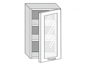 19.50.3 Шкаф настенный (h=913) на 500мм с 1-ой стекл. дверцей в Режи - rezh.магазин96.com | фото