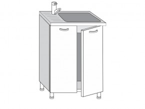 2.60.2мн Шкаф-стол на 600мм под накладную мойку с 2-мя дверцами в Режи - rezh.магазин96.com | фото
