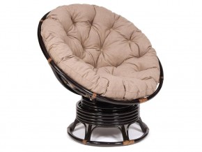 Кресло-качалка Papasan w 23/01 B с подушкой Antique brown, экошерсть Коричневый в Режи - rezh.магазин96.com | фото