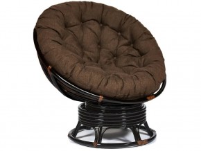 Кресло-качалка Papasan w 23/01 B с подушкой Antique brown, ткань Коричневый в Режи - rezh.магазин96.com | фото