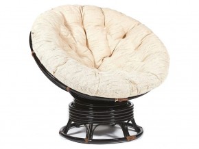 Кресло-качалка Papasan w 23/01 B с подушкой Antique brown, ткань Старт в Режи - rezh.магазин96.com | фото