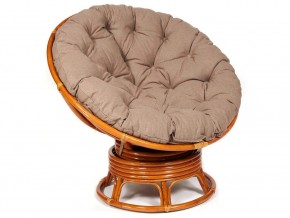 Кресло-качалка Papasan w 23/01 B с подушкой Cognac, экошерсть Коричневый в Режи - rezh.магазин96.com | фото