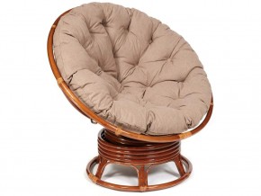 Кресло-качалка Papasan w 23/01 B с подушкой Pecan, экошерсть Коричневый в Режи - rezh.магазин96.com | фото