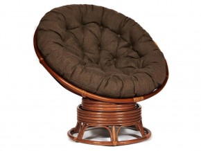 Кресло-качалка Papasan w 23/01 B с подушкой Pecan, ткань Коричневый в Режи - rezh.магазин96.com | фото