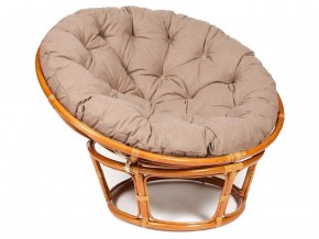 Кресло Papasan 23/01 W с подушкой Cognac, экошерсть Коричневый в Режи - rezh.магазин96.com | фото