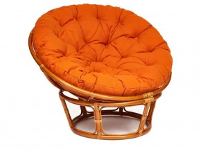 Кресло Papasan 23/01 W с подушкой Cognac, ткань Оранжевый в Режи - rezh.магазин96.com | фото